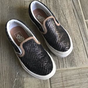 Vans rose gold snake print